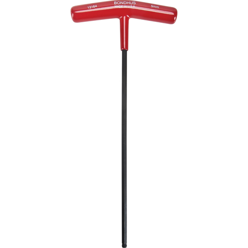 Individual Hex Keys - Metric, Ball End, 5 mm x 9.7" L, T Handle Mukwa Safety Services