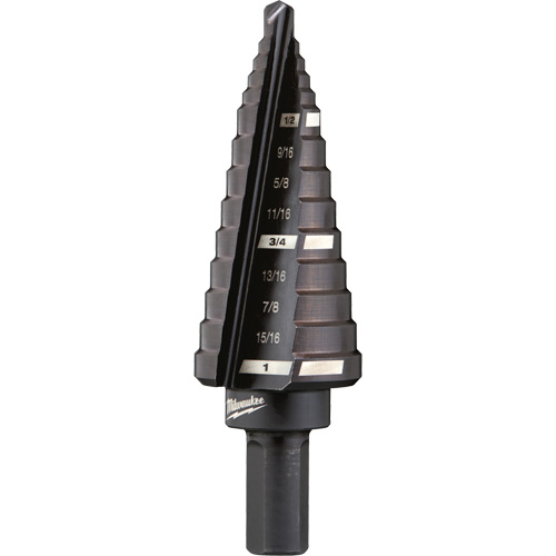 Foret &eacute;tag&eacute; no 8, 1/2" - 1", Incr&eacute;ments de 1/16", Acier rapide Mukwa Safety Services