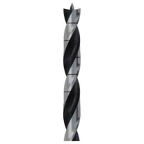 Brad Point Wood Bit, 1/2", 6" Length, 3/8" Shank Mukwa Safety Services