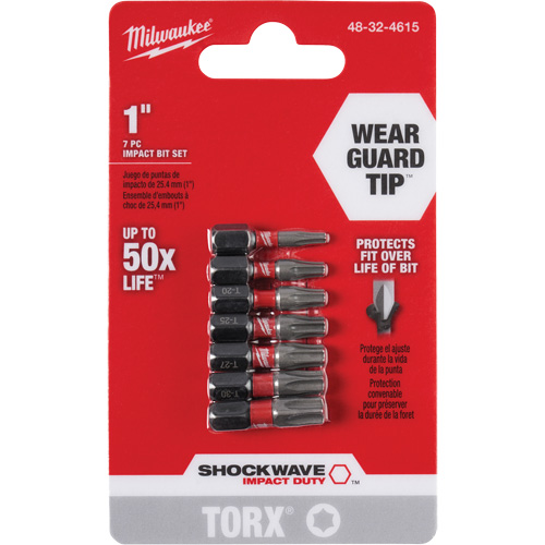 Shockwave 1" Impact Duty Torx&reg; Bit Set Mukwa Safety Services