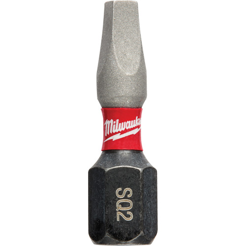 Shockwave Impact Insert Bit, Square, #2, 1/4" Drive Mukwa Safety Services