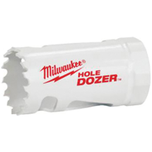 Scie-cloche Hole Dozer avec arbre, 1-1/8", Profondeur de la coupe 1-5/8", Bim&eacute;tal Mukwa Safety Services