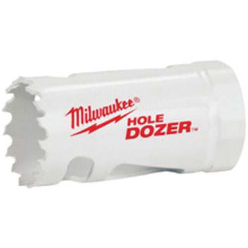Scie-cloche Hole Dozer avec arbre, 1-1/4", Profondeur de la coupe 1-5/8", Bim&eacute;tal Mukwa Safety Services