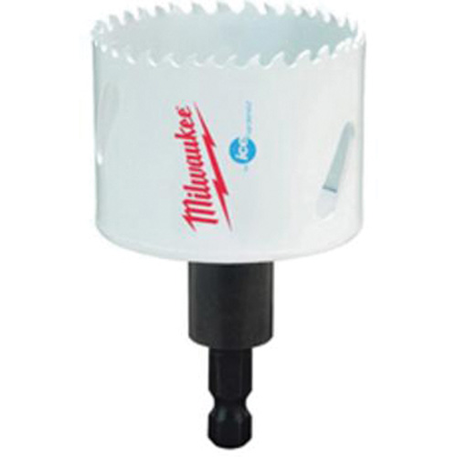 Scie-cloche Hole Dozer avec arbre, 2-1/8", Profondeur de la coupe 1-5/8", Bim&eacute;tal Mukwa Safety Services