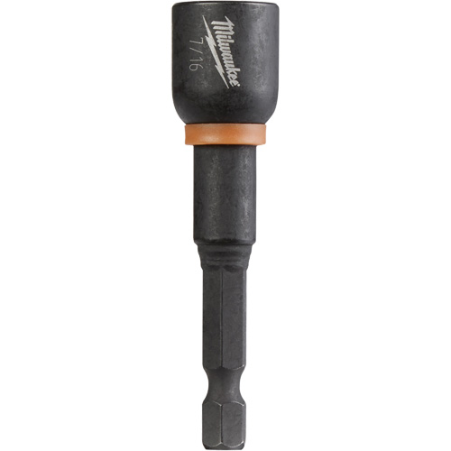 Tourne-&eacute;crou Shockwave Impact Duty, Embout 1/4", Prise 7/16", 2-9/16" lo, Magn&eacute;tique Mukwa Safety Services