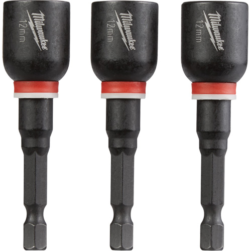 Tourne-&eacute;crou Shockwave Impact Duty, Embout 1/4", Prise 12 mm, 2-9/16" lo, Magn&eacute;tique Mukwa Safety Services