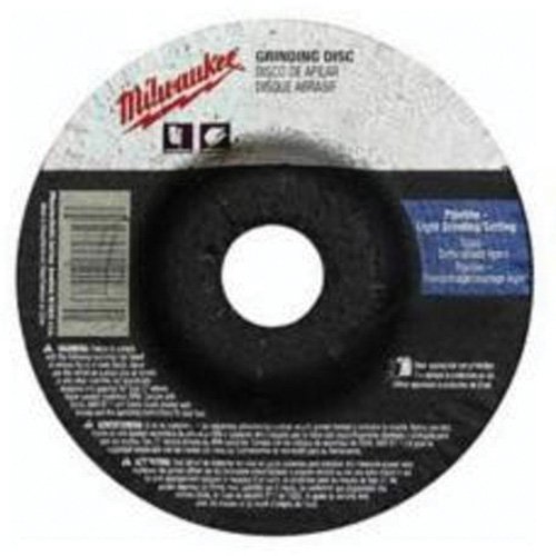 Meule, 4-1/2" x 1/8", Arbre 7/8", Oxyde d'aluminium, Type 27 Mukwa Safety Services