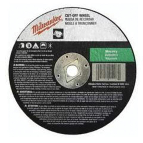 Reinforced Cut-Off Wheels, 7" x 1/8", 5/8" Arbor, Type 1, Silicon Carbide, 8730 RPM Mukwa Safety Services