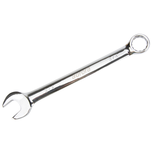 Combination Wrench, 12 Point, 3/4", Chrome Finish Mukwa Safety Services