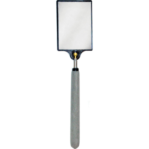 Inspection Mirror, Rectangular, 3-1/2" L x 2-1/2" W, Telescopic Mukwa Safety Services