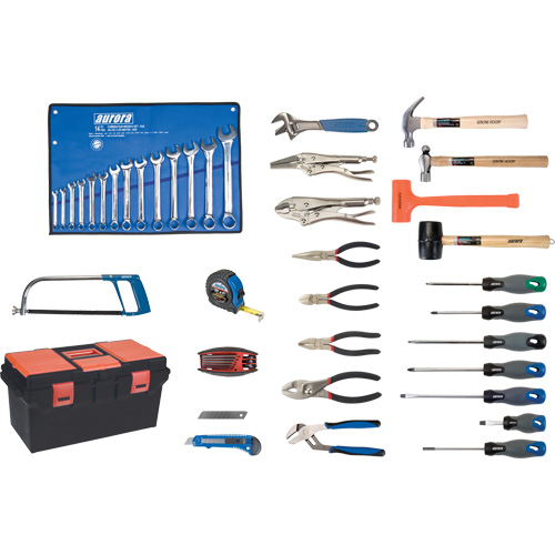 Jeu d'outils de luxe avec coffret en plastique, 56 morcea Mukwa Safety Services