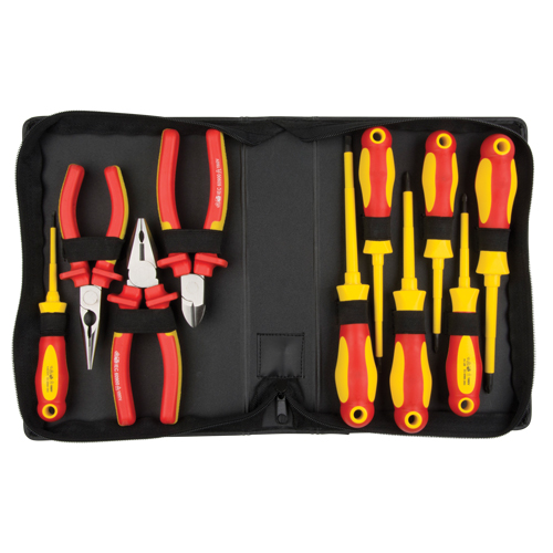 Insulated Tool Set, 1000 V, 10 Pcs Mukwa Safety Services