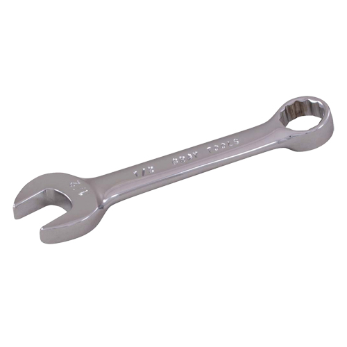 Cl&eacute; mixte courte, 12 pans, 1/4", Fini Chrome Mukwa Safety Services