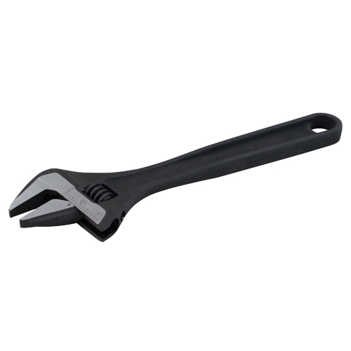 Adjustable Wrench, 4-1/2" L, .55" Max Width, Black Oxide Mukwa Safety Services