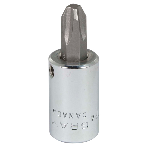 Head Socket, Phillips, #4 x 1.93" L, 3/8" Square Drive Drive Mukwa Safety Services
