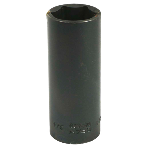 Socket, Impact, 3/4", 3/8" Drive, 6 Points, Deep Mukwa Safety Services