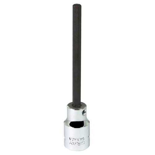 Bit Socket, 5 mm x 3-7/8" L, 3/8" Drive Mukwa Safety Services