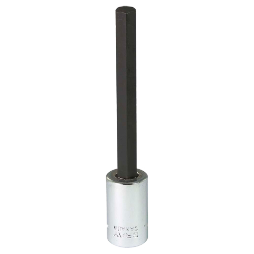 Extra Long Bit  Socket, 8 mm x 4" L, 3/8" Drive Mukwa Safety Services