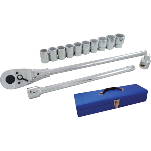 Jeu de douilles et accessoires, 15 Mcx, Prise de 3/4" Mukwa Safety Services