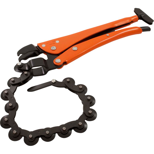 Pinces coupe-tuyau &agrave; chaîne verrouillables, Longueur 12-1/2", Prise Omnium Mukwa Safety Services