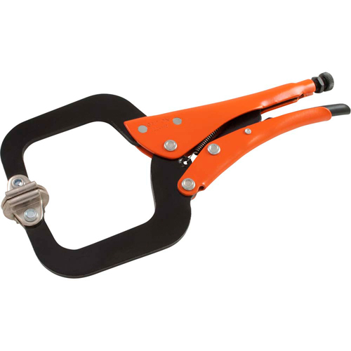 Locking Pliers, 7" Length, C-Clamp Mukwa Safety Services