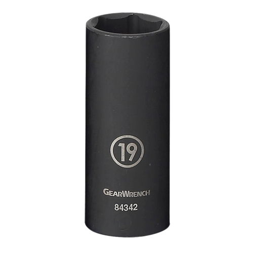 Socket, Impact, 13 mm, 3/8" Drive, 6 Points, Deep Mukwa Safety Services