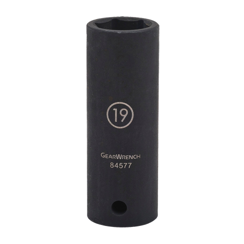 Socket, Impact, 17 mm, 1/2" Drive, 6 Points, Deep Mukwa Safety Services
