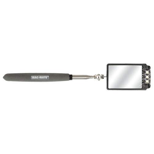 Inspection Mirror, Rectangular, 2-3/4" L x 1-7/8" W, Telescopic Mukwa Safety Services