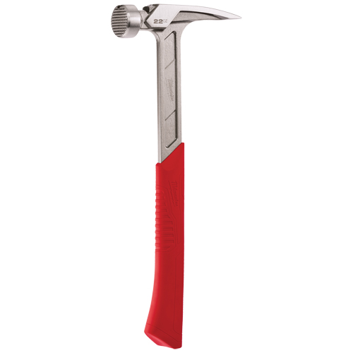 Milled Face Framing Hammer, 22 oz., Solid Steel Handle, 15" L Mukwa Safety Services