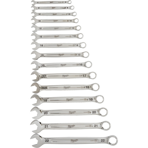 Wrench Set, Combination, 15 Pieces, Metric Mukwa Safety Services