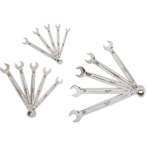 Wrench Set, Combination, 15 Pieces, Metric Mukwa Safety Services