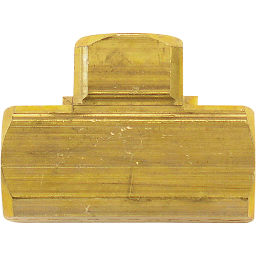 Female Pipe Tees, Brass, 1/4" Mukwa Safety Services