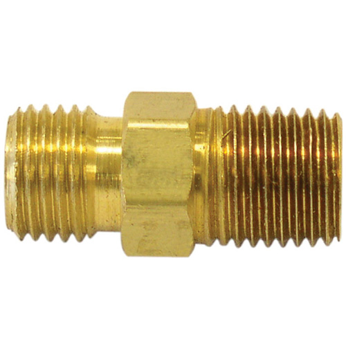 Reducer/Adapter Fitting, 1/4" x 1/4" Dia, Brass Mukwa Safety Services