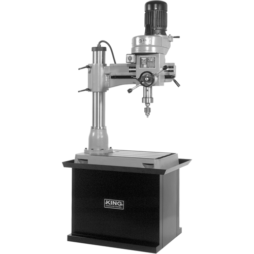 Radial Drilling Machine, 1/2" Chuck, 5 Speed(s), 21-5/8" W X 19-5/8" L, #3 Morse Mukwa Safety Services