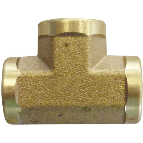 Female Pipe Tees, Brass, 3/8" Mukwa Safety Services
