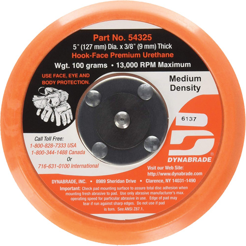Non-Vacuum Backing Pad Mukwa Safety Services