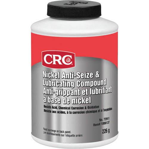 Nickel Anti-Seize Lubricating Compound, 226 g, 425°F (218°C) Max. Effective Temperature Mukwa Safety Services