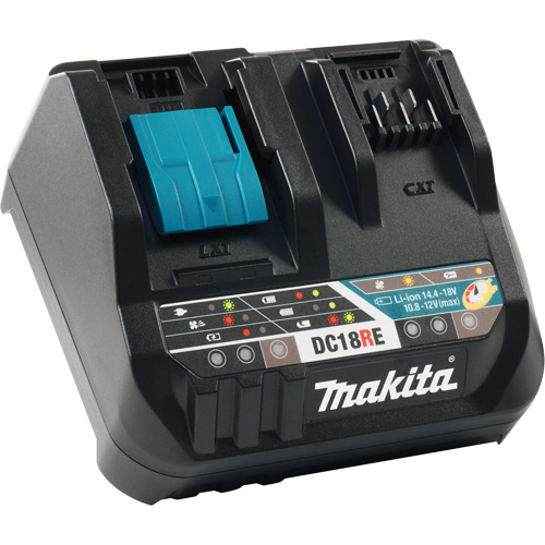 Dual-Port Rapid Battery Charger, 12 V/18 V, Lithium-Ion Mukwa Safety Services