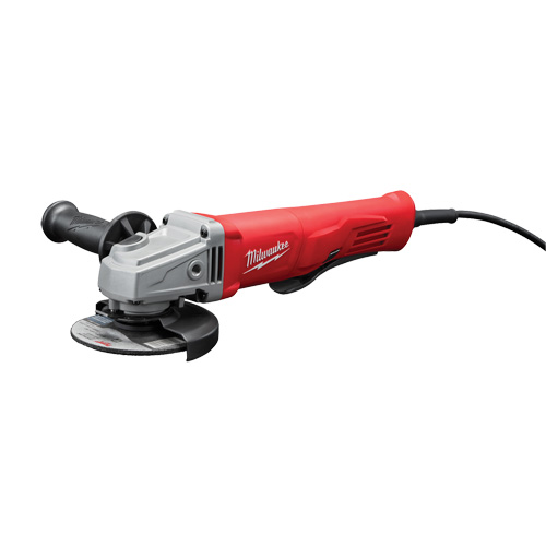 Small Angle Grinder with Lock-On Paddle Switch, 4-1/2", 120 V, 11 A, 12000 RPM Mukwa Safety Services