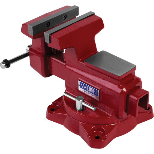 Utility HD Bench Vise, 6-1/2" Jaw Width, 4-1/4" Throat Depth Mukwa Safety Services