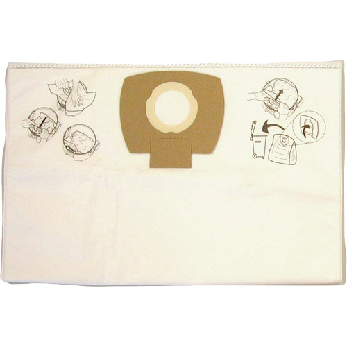 Sacs-filtre en papier pour aspirateur, 8 gal. US Mukwa Safety Services