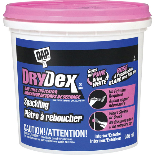 Pl&acirc;tre &agrave; reboucher DryDex, 946 ml, Contenant en plastique Mukwa Safety Services