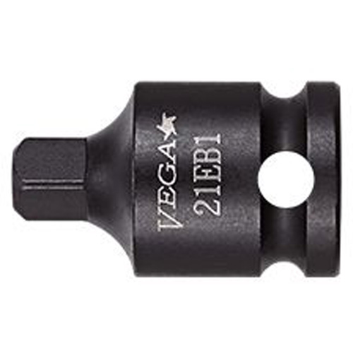 Socket Adapter, Impact, 3/8" Drive, 1/2" Socket, 2" L, Pin Mukwa Safety Services
