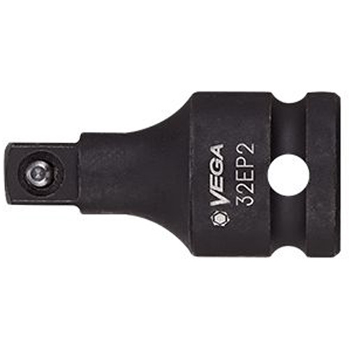 Socket Adapter, Impact, 1/2" Drive, 3/8" Socket, 5" L, Ball Mukwa Safety Services