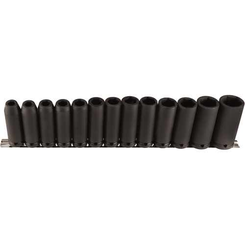 Long Socket Set, 13 Pcs, Impact, 1/2" Drive Size, Deep Mukwa Safety Services