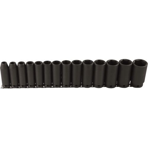 Long Socket Set, 14 Pcs, Impact, 1/2" Drive Size, Deep Mukwa Safety Services