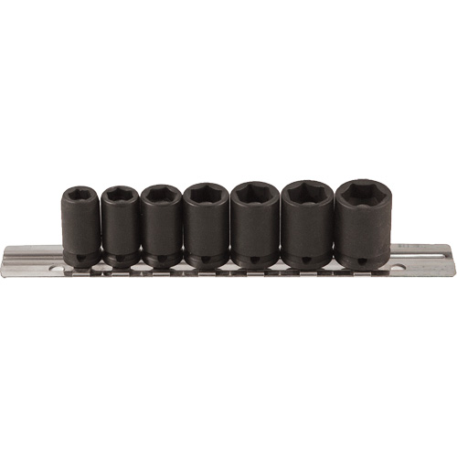 Jeu de douilles magn&eacute;tiques, 7 Mcx, Chocs, Prise de 1/4" Mukwa Safety Services