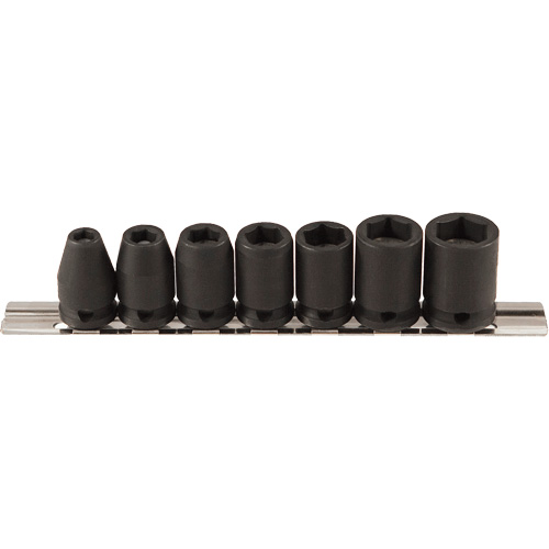 Magnetic Socket Set, 7 Pcs, Impact, 3/8" Drive Size Mukwa Safety Services