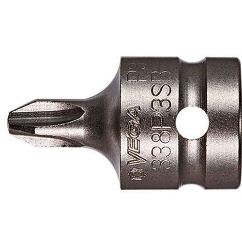 Bit Socket, Phillips, #3 x 2-7/8" L, 1/2" Drive Mukwa Safety Services