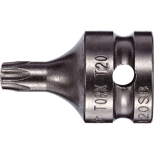 Socket Bit, Torx&reg; Tamper, 8 x 3/4" L, 1/4" Drive Mukwa Safety Services